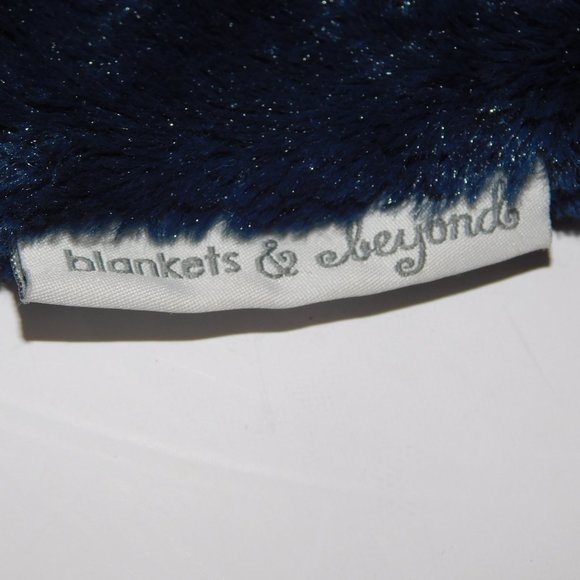 Blankets & Beyond Navy Blue White Panda Bear Security  Blanket Nunu Baby Lovey - Picture 3 of 7